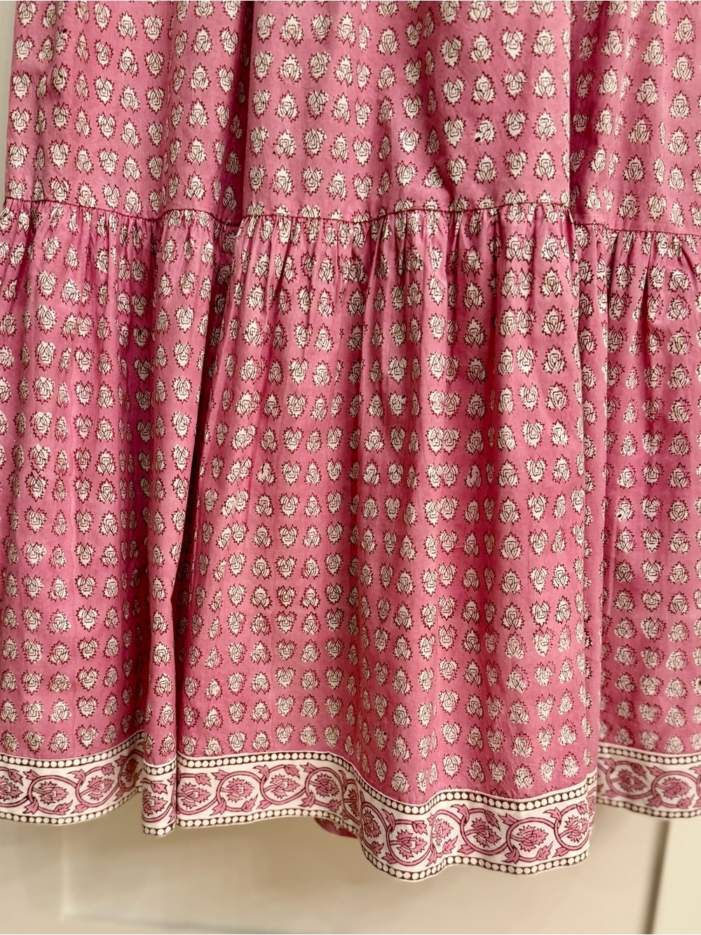 Marea Women's Pink Smocked Sasco Maxi Dress w/ Ruffle Straps in Lavender Thistle - Picture 8 of 11